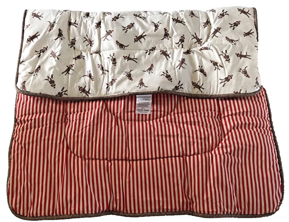 Sock Monkey Carousel Design Crib Sheets & Comforter