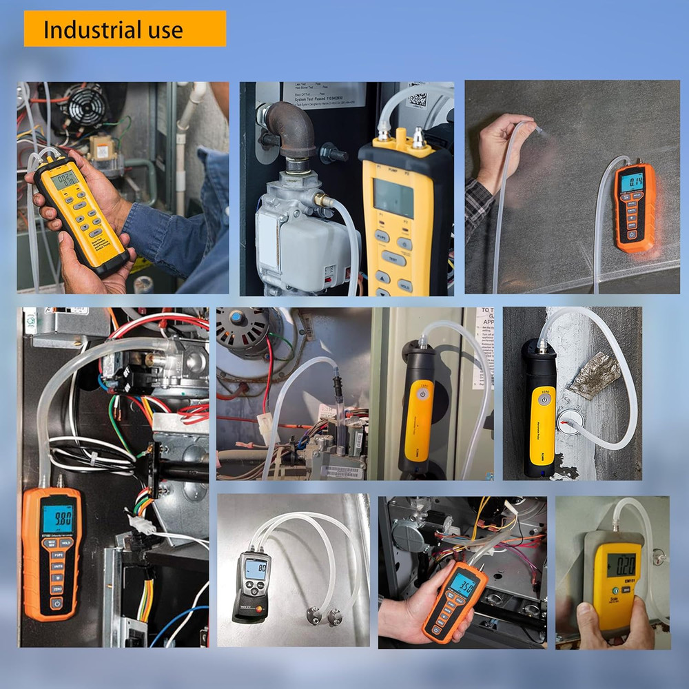 Manometer Probe Kit Compatible HVAC Digital Pitot Static Tube