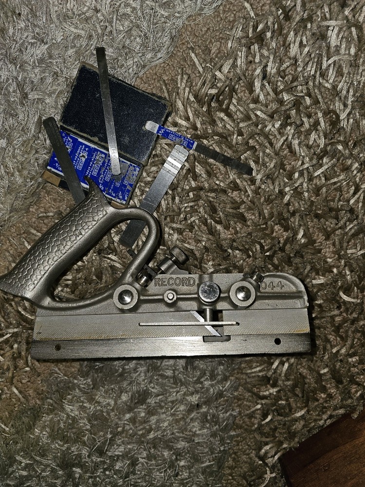 RECORD PLOUGH PLANE 044 with CUTTERS Set AND ORIGINAL BOX