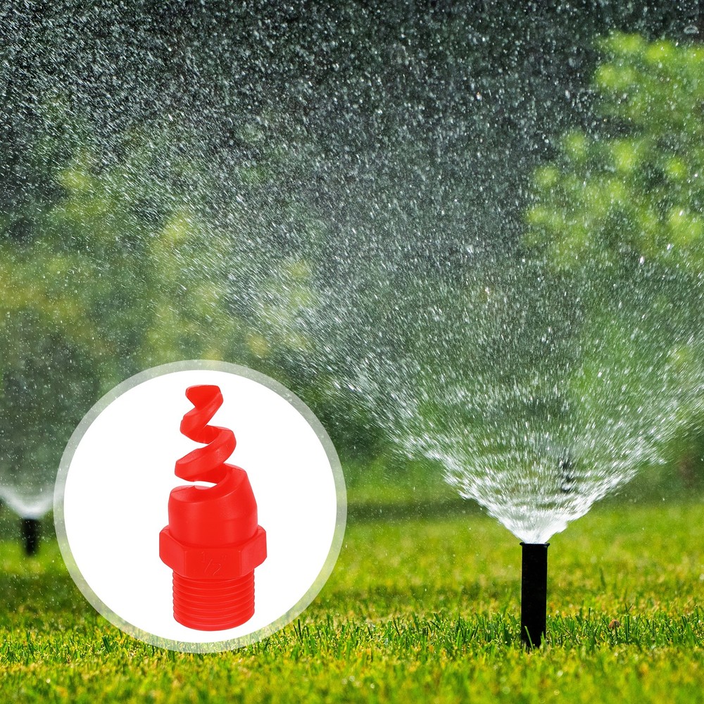 6Pcs 1/2" PP Washing Nozzles, Red