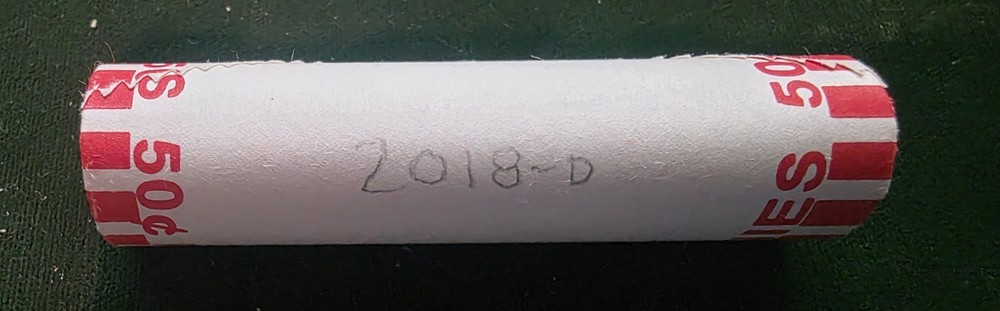 2018 D LINCOLN SHIELD CENT ROLL 50 COINS UNCIRCULATED