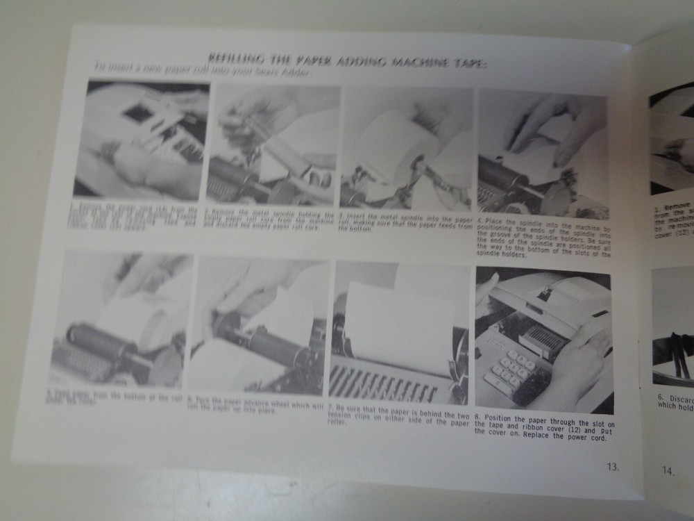 Vintage Original Sears Adding Machine Instruction Manual Booklet