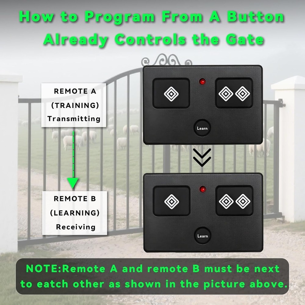 Gate Opener Remote Compatible with Ghost Controls Gate Opener Replacement for...