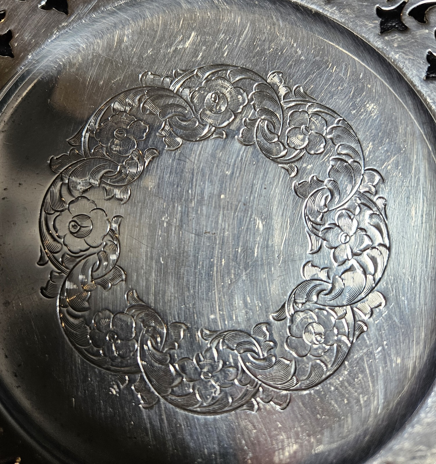 E. A. Brown Antique Sterling Silver Fancy Tray / Dish