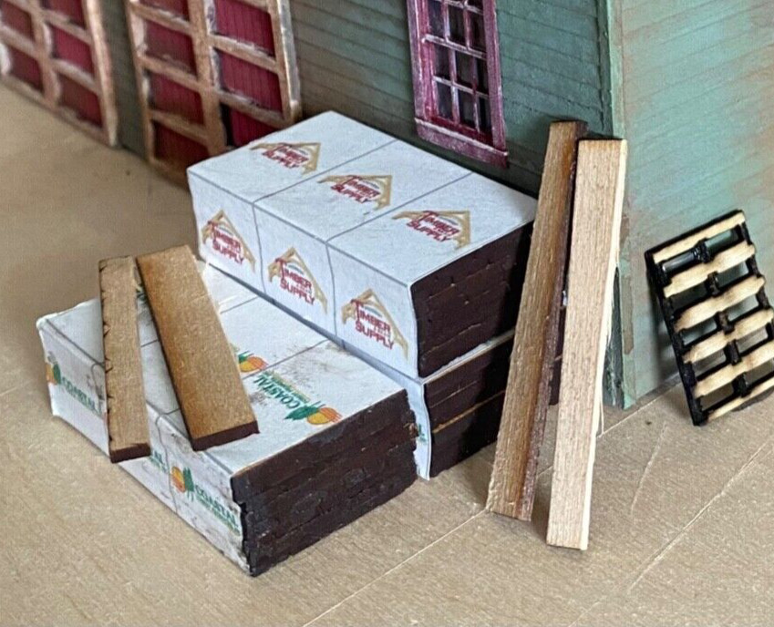 HO Scale Plywood Lumber Stack Kits Laser Cut 8-Pack