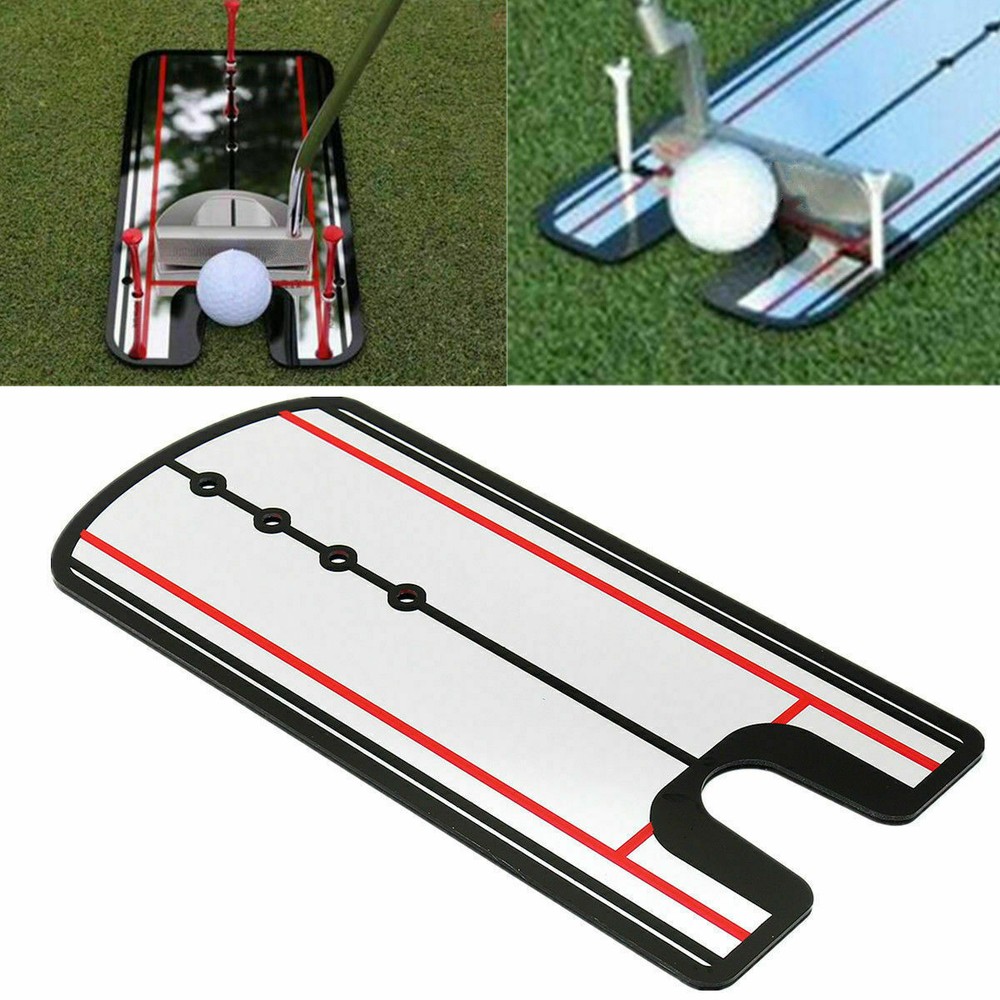 Portable Golf Putting Mirror Training Eyeline Alignment Practice Trainer Aid