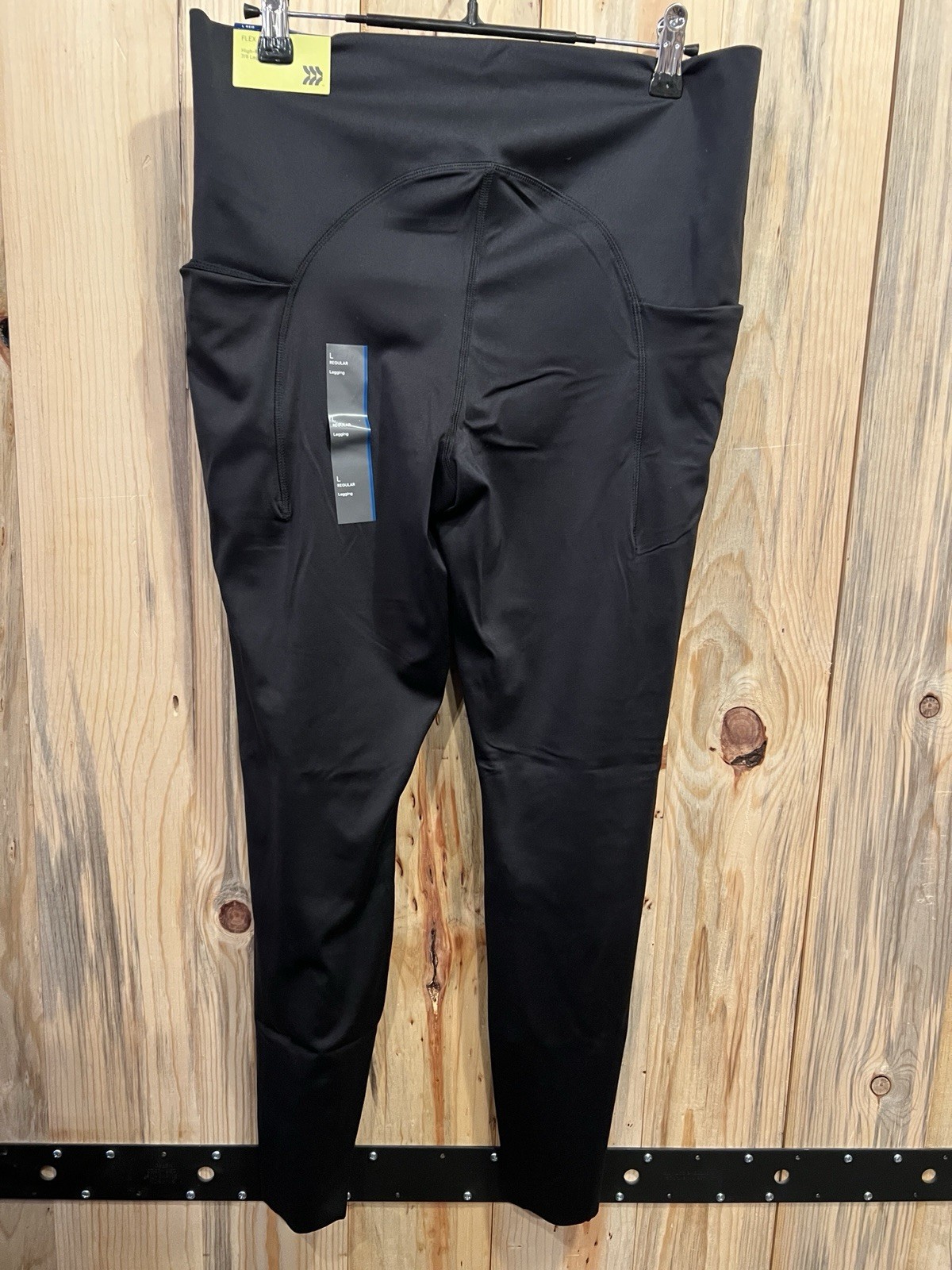 Black All in Motion Flex High-Rise 7/8 Pocketed Leggings - Large