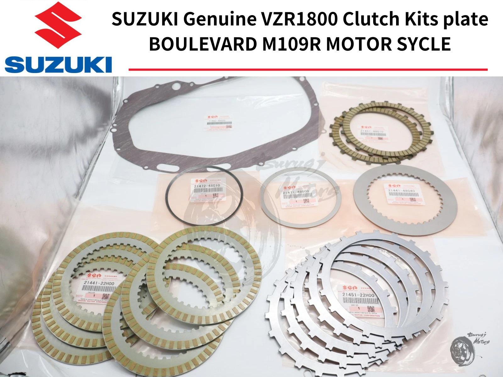 SUZUKI Genuine VZR1800 Clutch Kits plate BOULEVARD M109R MOTOR SYCLE 21441-22H00