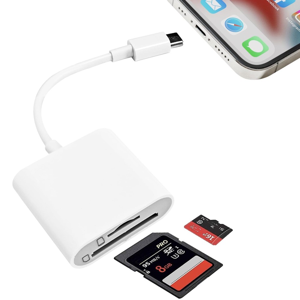 SD Card Reader USB C Compatible with iPhone...
