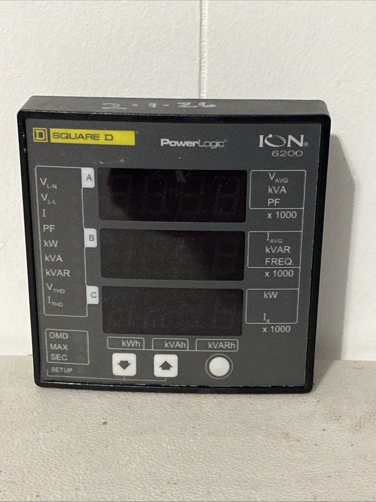 SQUARE D 6200R POWERLOGIC DIGITAL PANEL MODULE