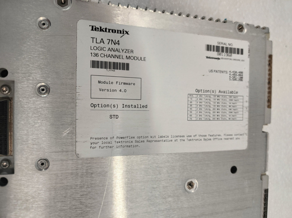 Tektronix TLA7N4 136 Channel Logic Analyzer Module Unit 1