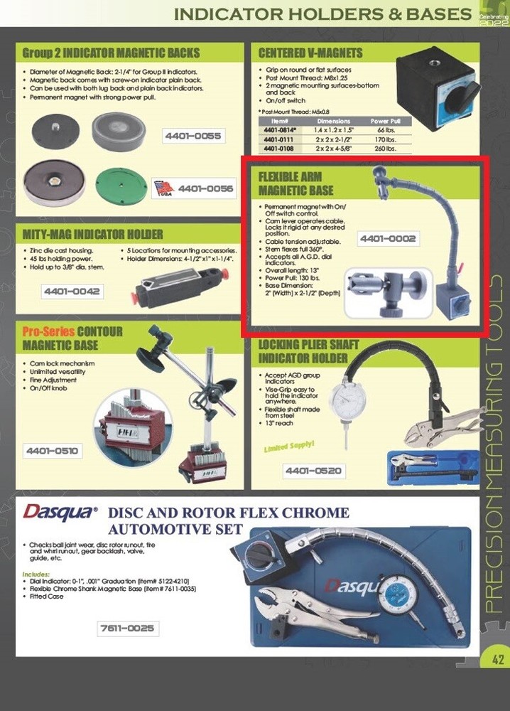FLEXIBLE MAGNETIC BASE (4401-0002)
