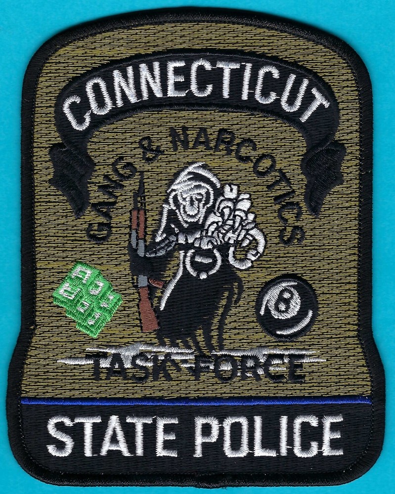 CONNECTICUT STATE POLICE GANG & NARCOTICS TASK FORCE PATCH