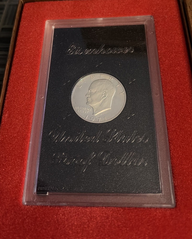 U.S. Mint 1971 Eisenhower Silver Proof Dollar Uncirculated Original 40% Silver