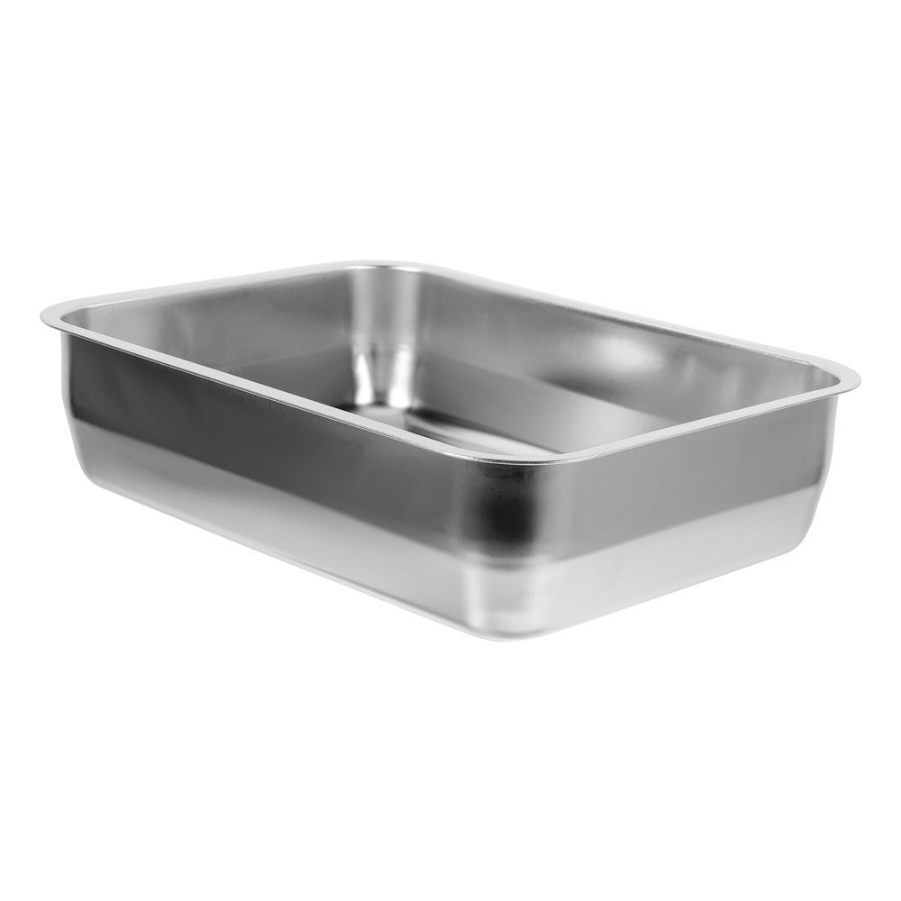 Trays for Food Serving Rectangular Roasting Dish Compact Stainless Pan