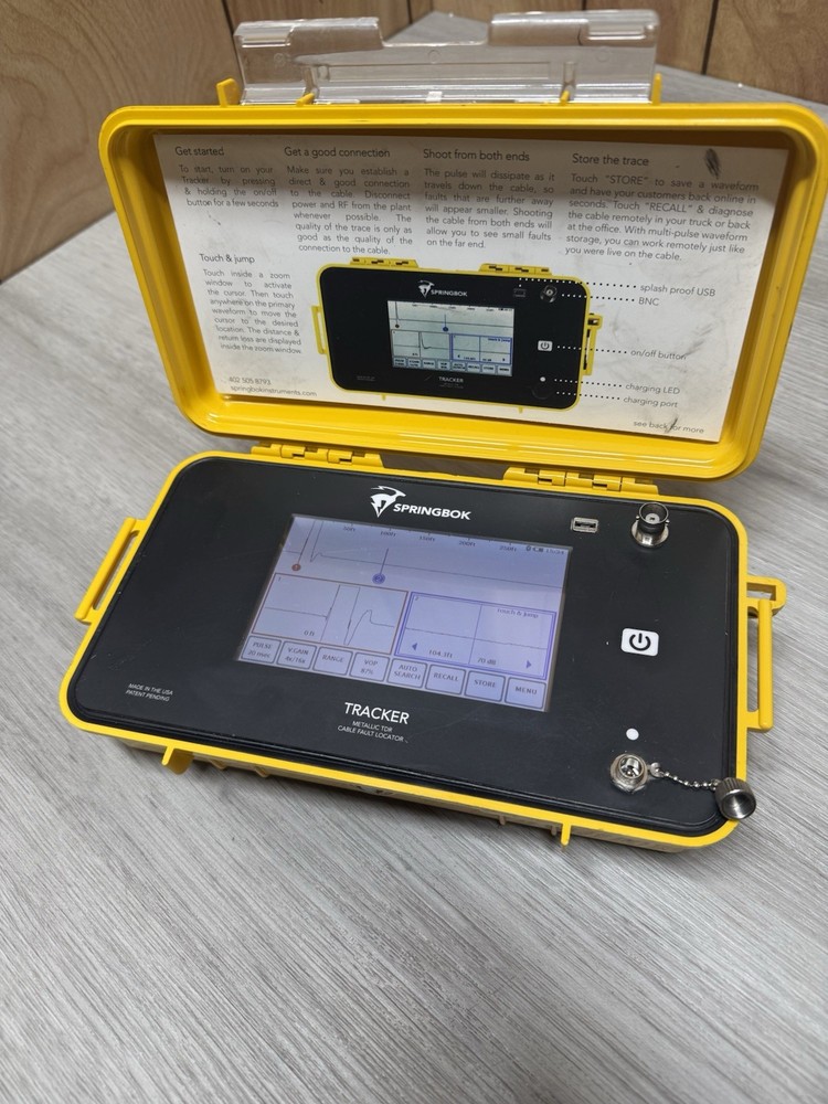Springbok Tracker - Time Domain Reflectometer - CFL TDR CATV TDR