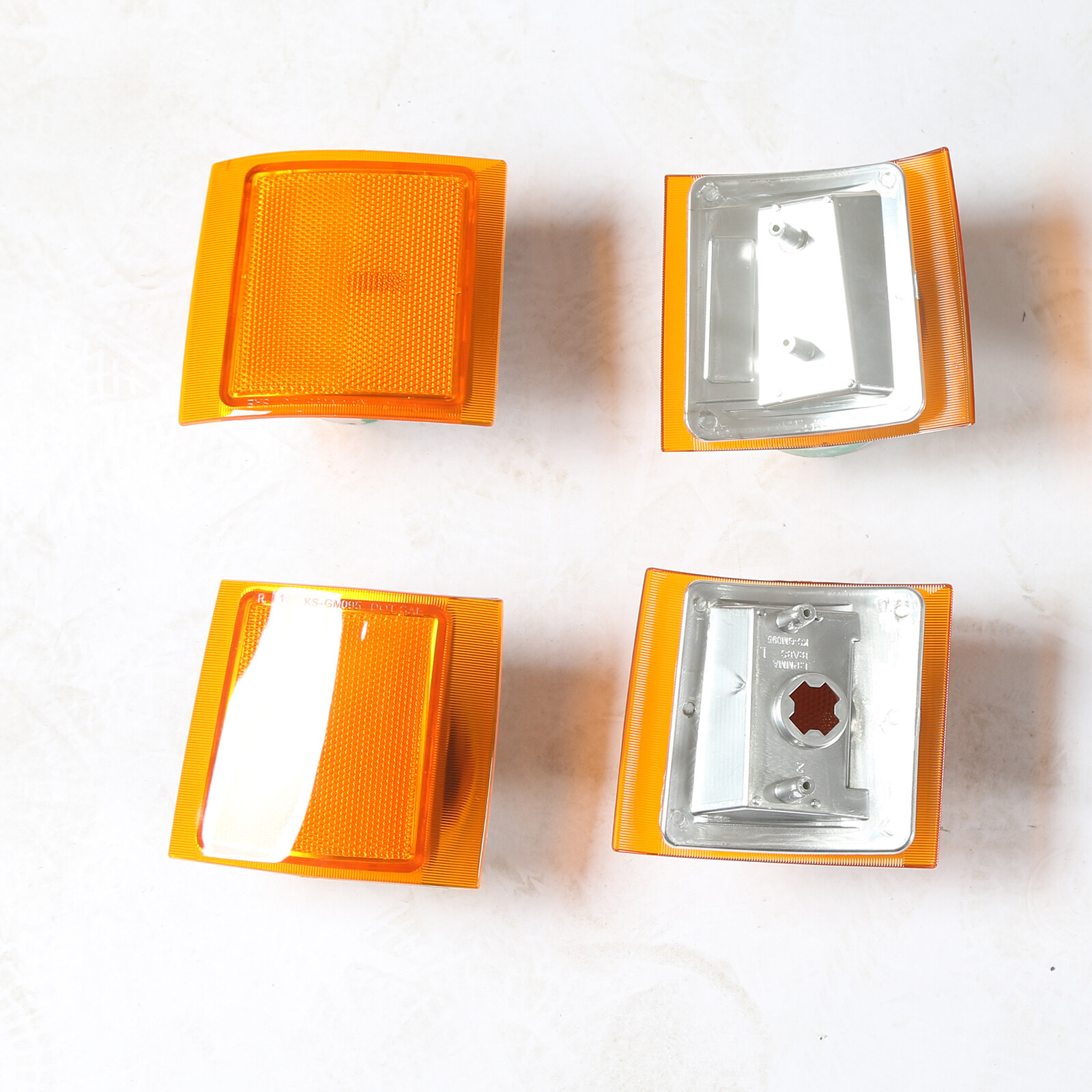 For 1994-1998 Chevy Silverado Headlights OBS C/K 1500 2500 3500 w/ Bumper Lamps