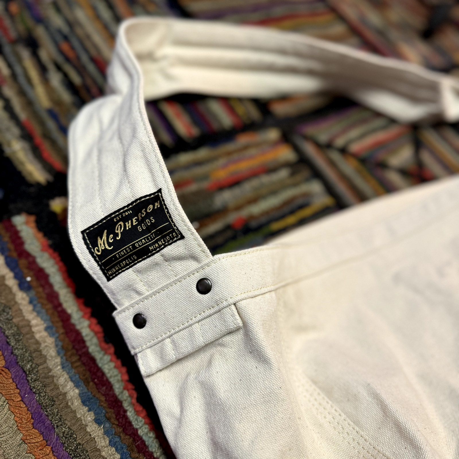 canvas newspaper bag vintage