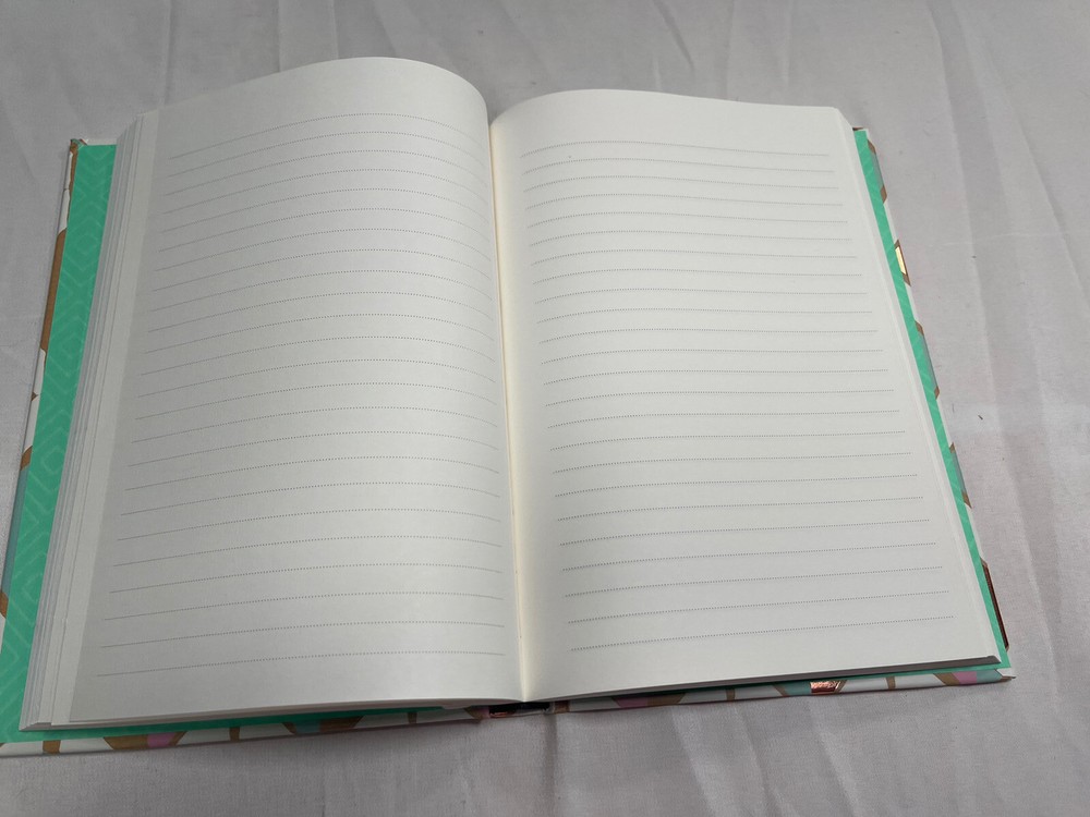 5x7 Line Ruled Blank Journal Multicolored Rainbow Diamonds Pretty Diary