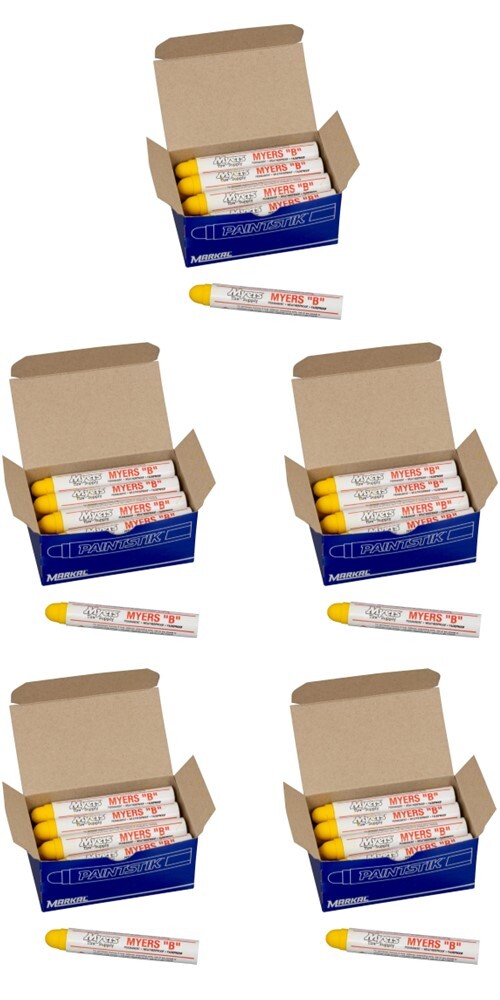 Myers B Paintstik Multi-Purpose Permanent Solid Paint Marker for Oily, Icy, W...