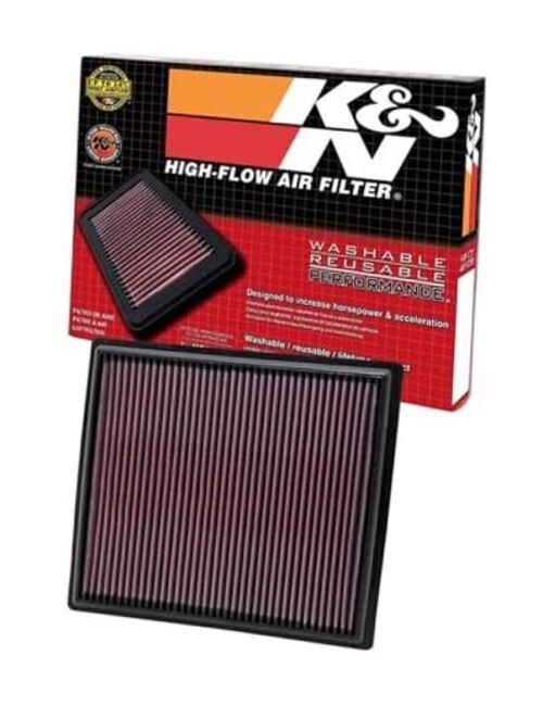 Engine Air Filter: Reusable, Clean Every 75,000 Miles, Washable, Replacement