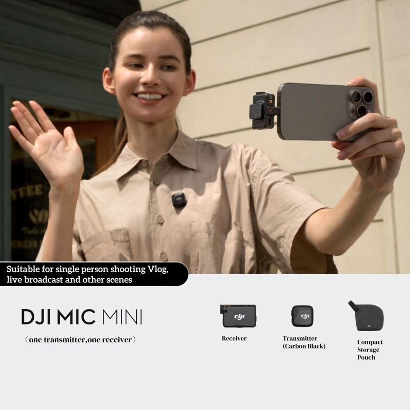 DJI Mic Mini Wireless Microphone 1TX+1RX