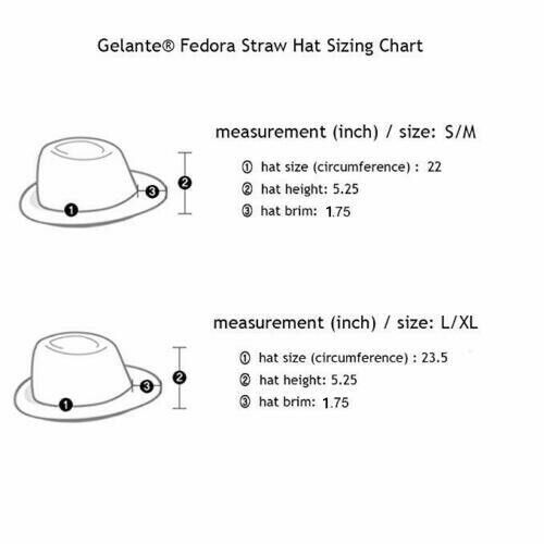 Unisex Straw Fedora Panama Hat Summer Sun Short Brim Floral Trilby Cuban Cap Hat