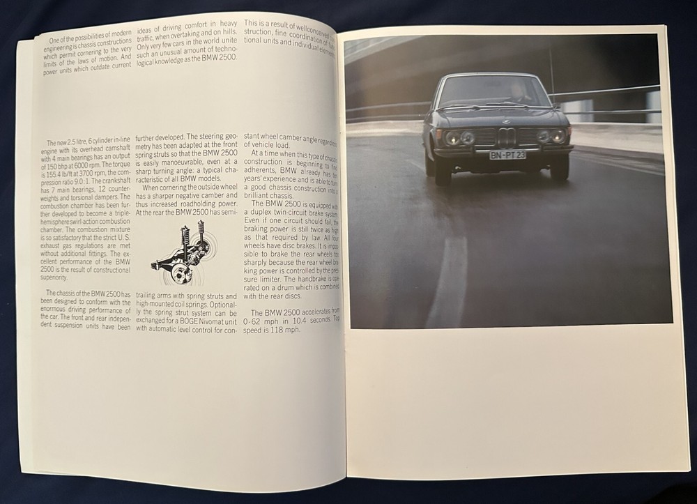 BMW 2500 sales brochure.