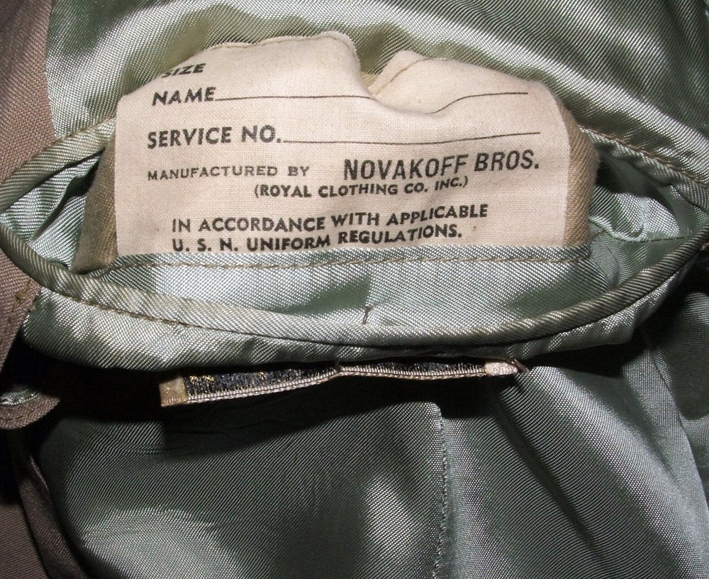WW2 US NAVY OFFICERS SUMMER JACKET