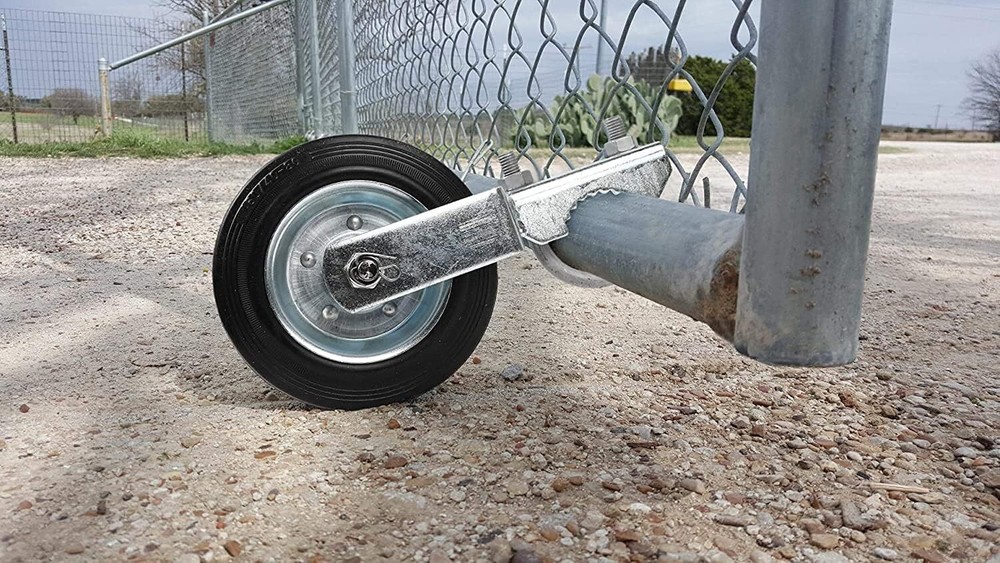Gate Wheel Metal Swing Gate 1-5/8" Thru 2" Gate Frames Gate Support Wheel Chain