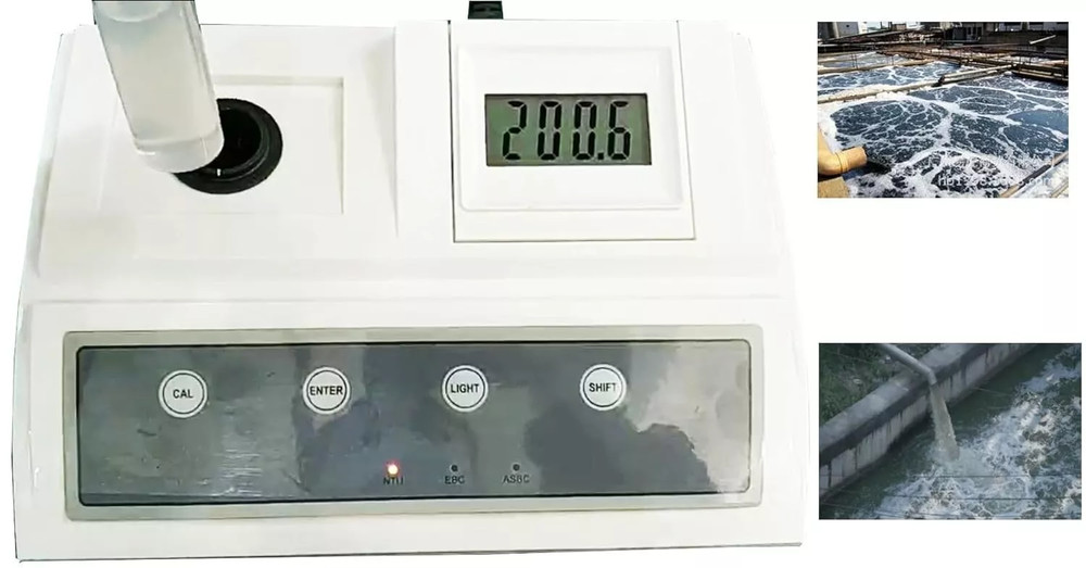 Benchtop Turbidity Meter with 0-400,400-1000NTU 0.1NTU Calibration Solution