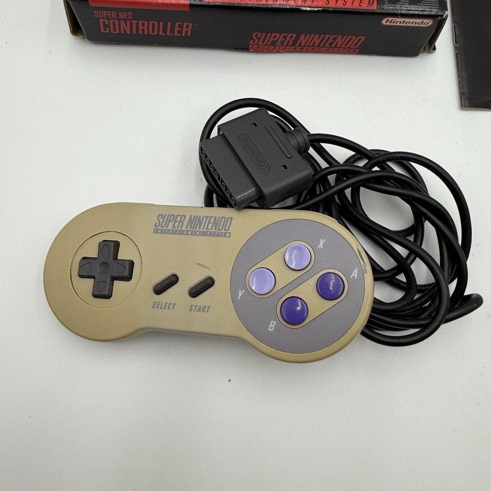 Super Nintendo Original Controller Complete in Box With Manual