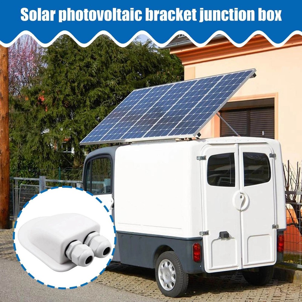 Solar Panel Cable Junction Box - IP68 Waterproof for 2mm² to 6mm² Cables