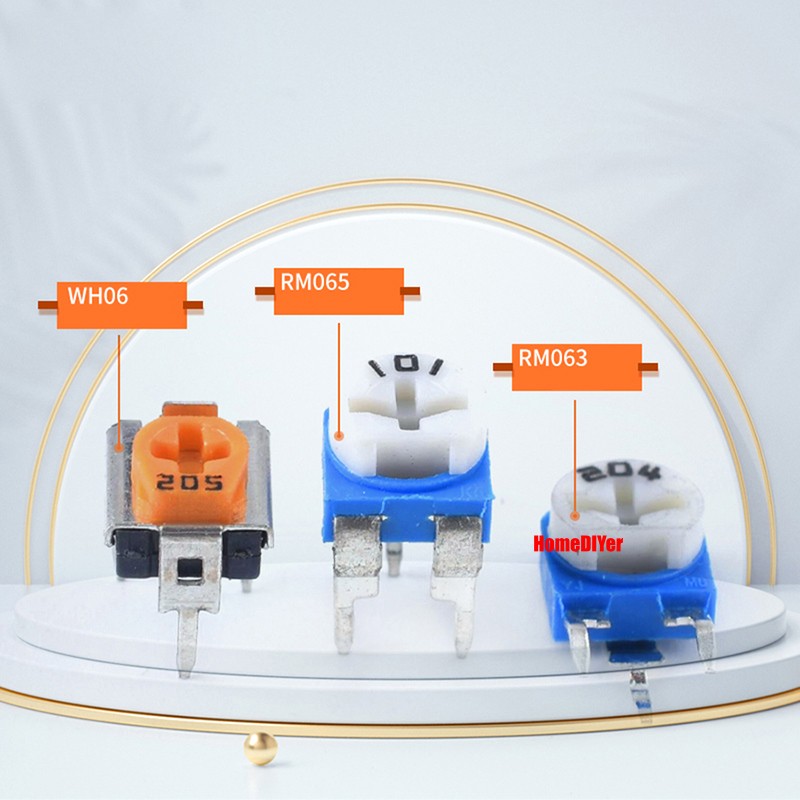 RM065/RM063/WH06 Potentiometer Horizontal/Vertical Variable Trimmers 100~2M ohm
