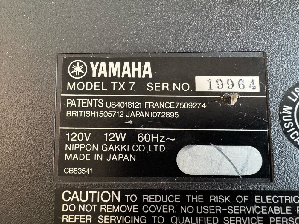 Yamaha FM Expander TX7 Tone Generator EUC