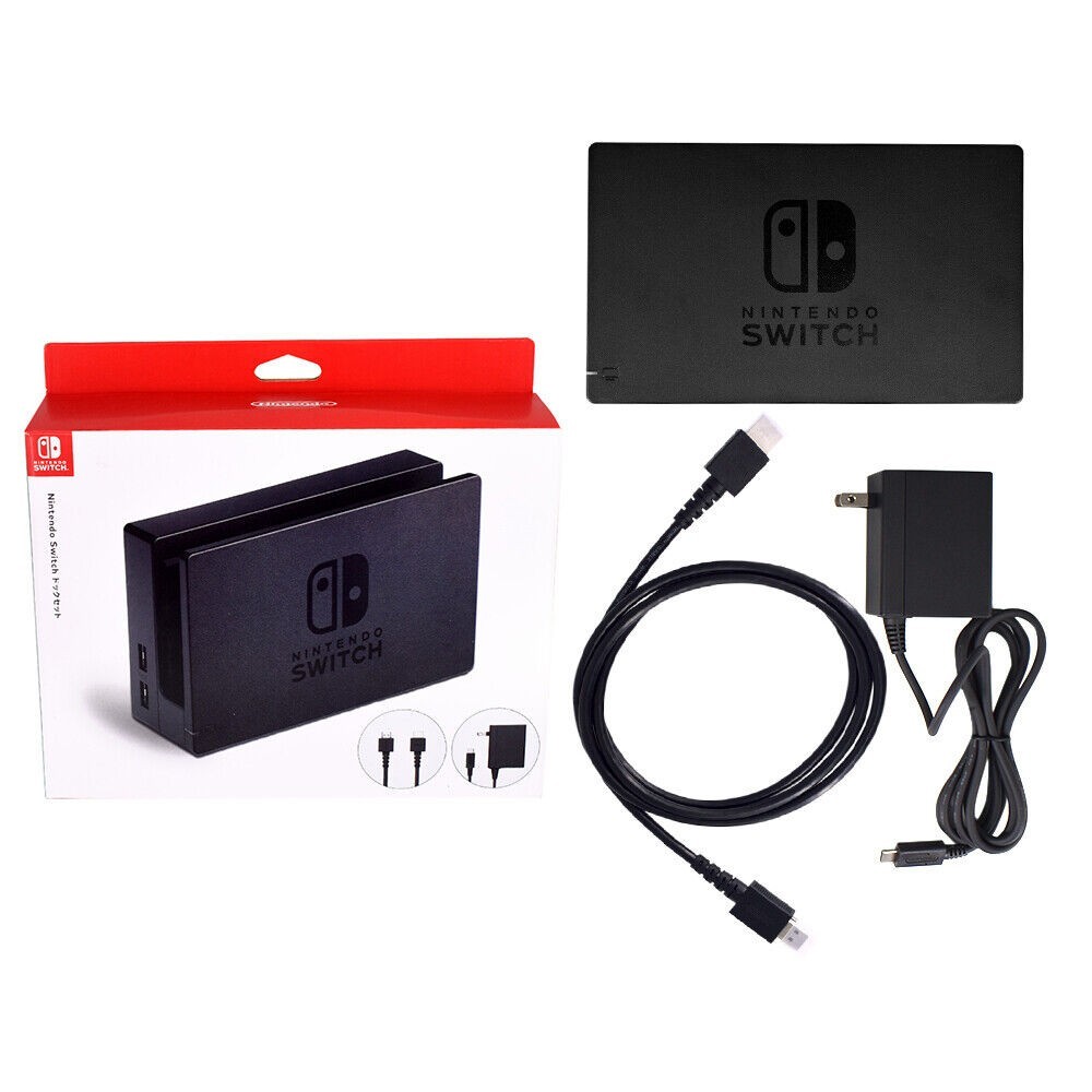 Original Nintendo Switch Charging Dock+AC Adapter Power Cable+HDMI CABLE Set TV