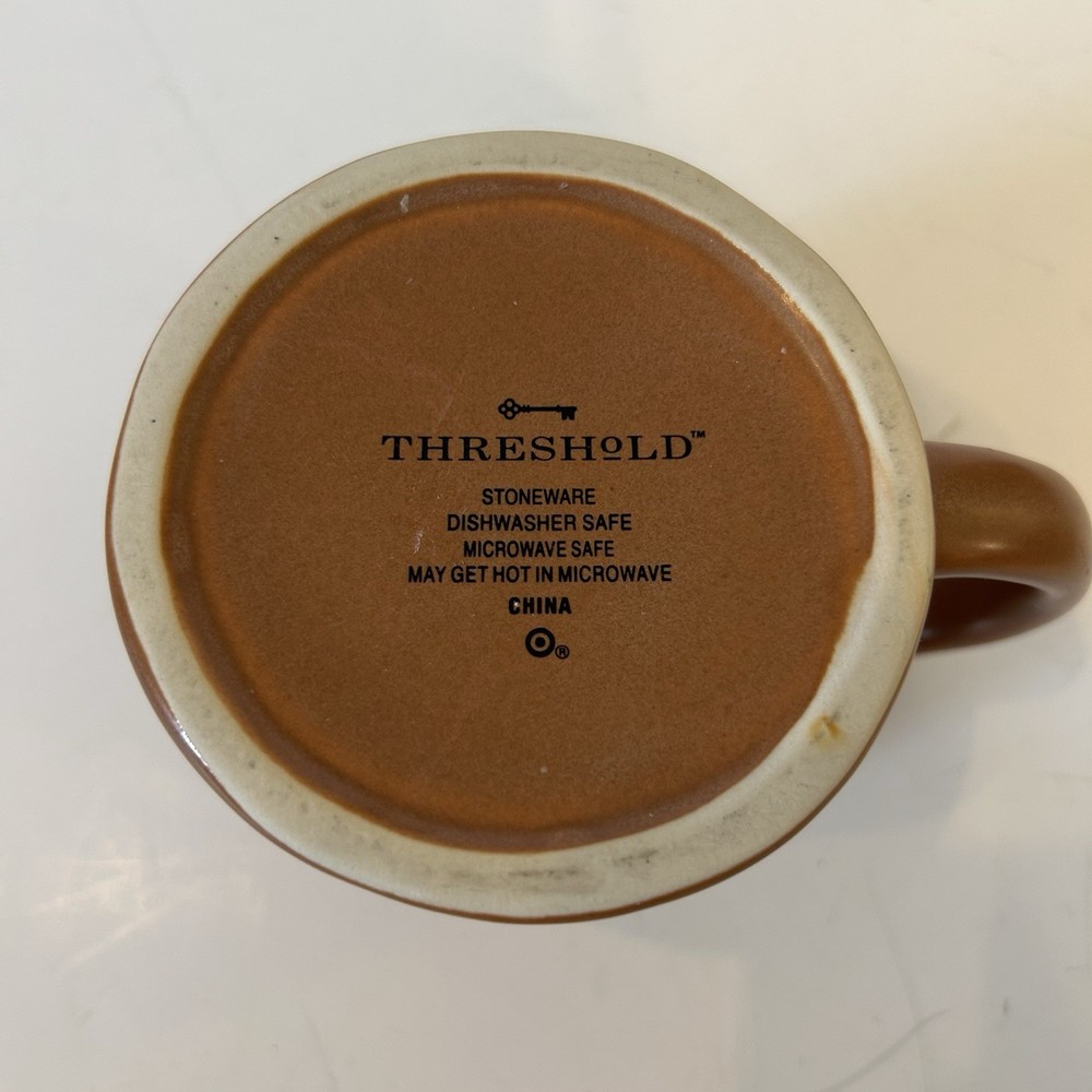 THRESHOLD BROWN BEAR SHAPED STONEWARE Coffee Cup / Mug
