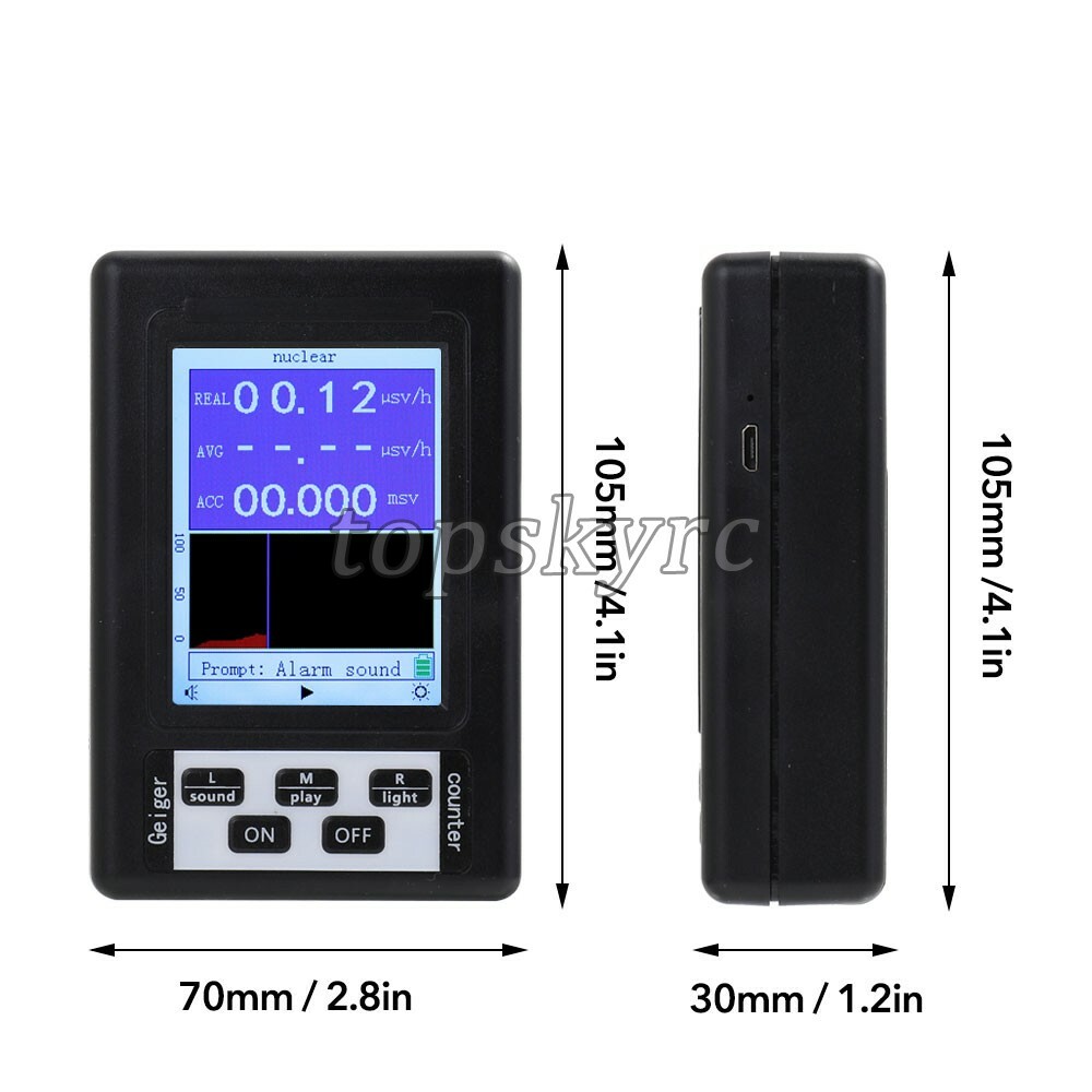 BR-9B Digital Display Nuclear Radiation Detector Geiger Counter Semi-functional