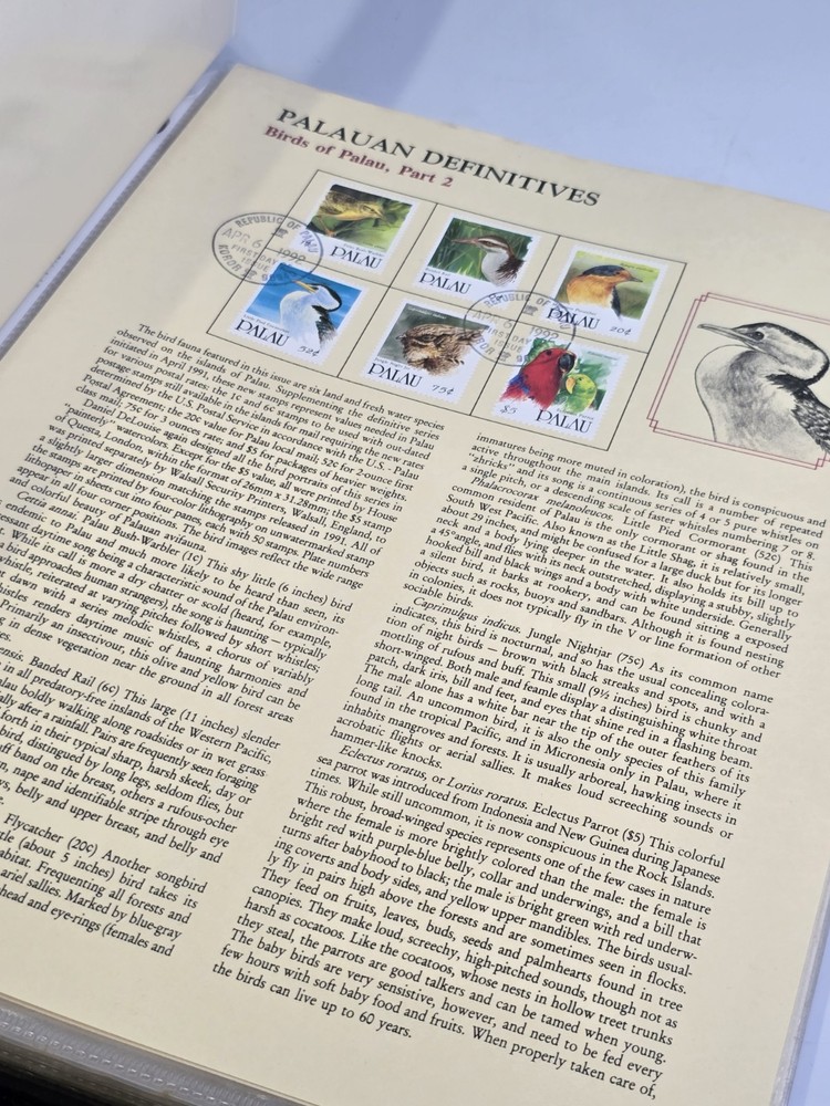 Palau Commemorative Stamp Collection First Day Issues 1990-1995