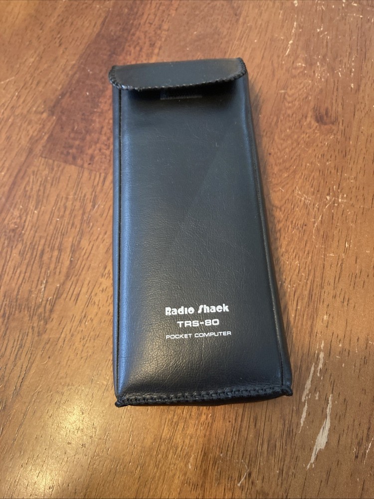 Radio Shack TRS-80 Pocket Computer - Bad LCD Screen Untested w leather Case