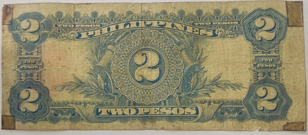 1936 Philippines Red Seal Two Pesos Note