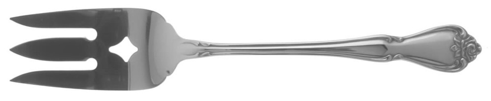 Oneida Silver Arbor Rose-True Rose  Cold Meat Serving Fork 488443