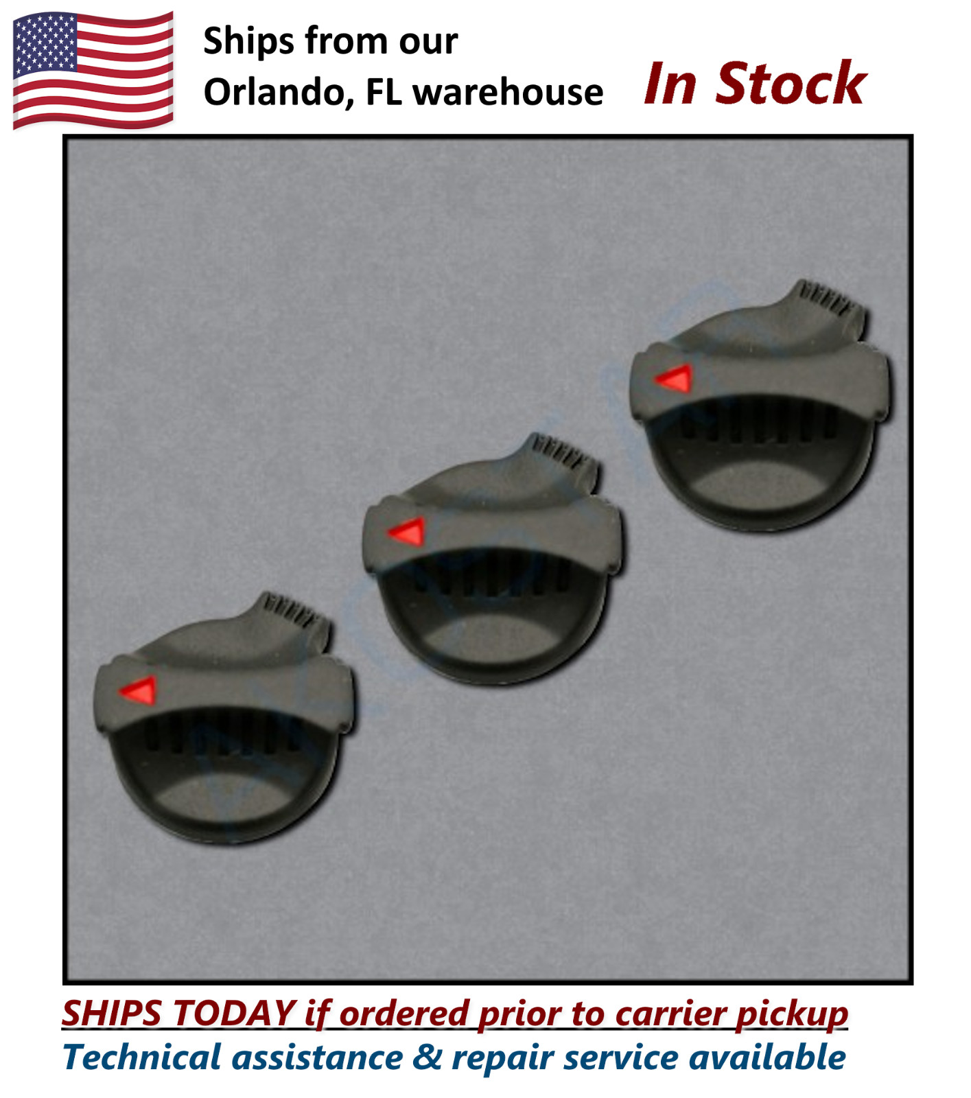 ⚡3-Pack Keycaps for Magnetek ⚡Transmitter Start Power On Flex button #0-PWK-01