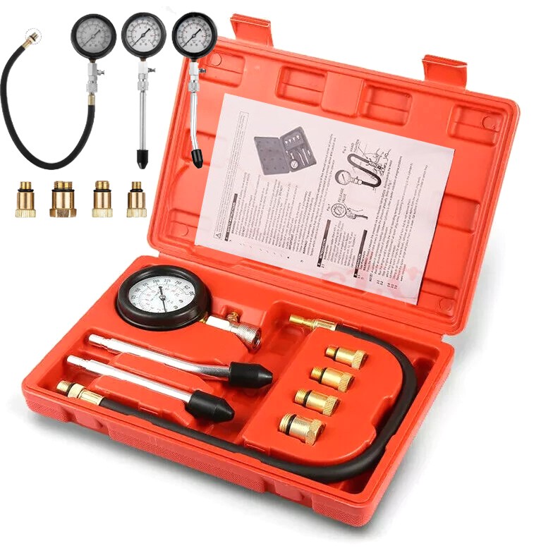 Gas Engine Cylinder Compression Tester Gauge Diagnostic Testing Tool Motorcycle