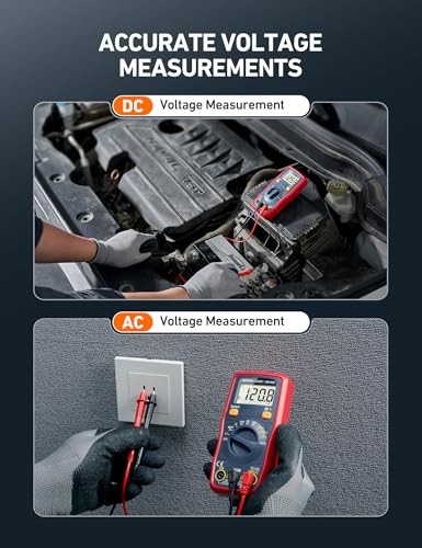 Digital Multimeter, Voltmeter 1.5v/9v/12v Battery Voltage Tester Auto