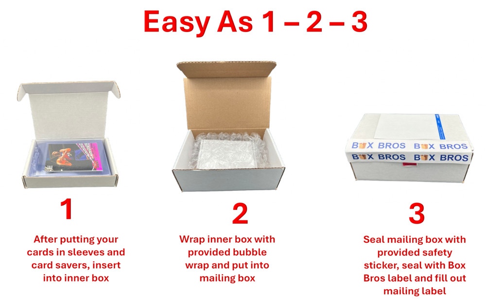 25 Card Grading Mailing Kit Includes Everything Needed to Send: PSA CGC SGC