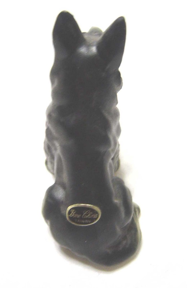 German Shepard Miniature Bone China Figure Vintage