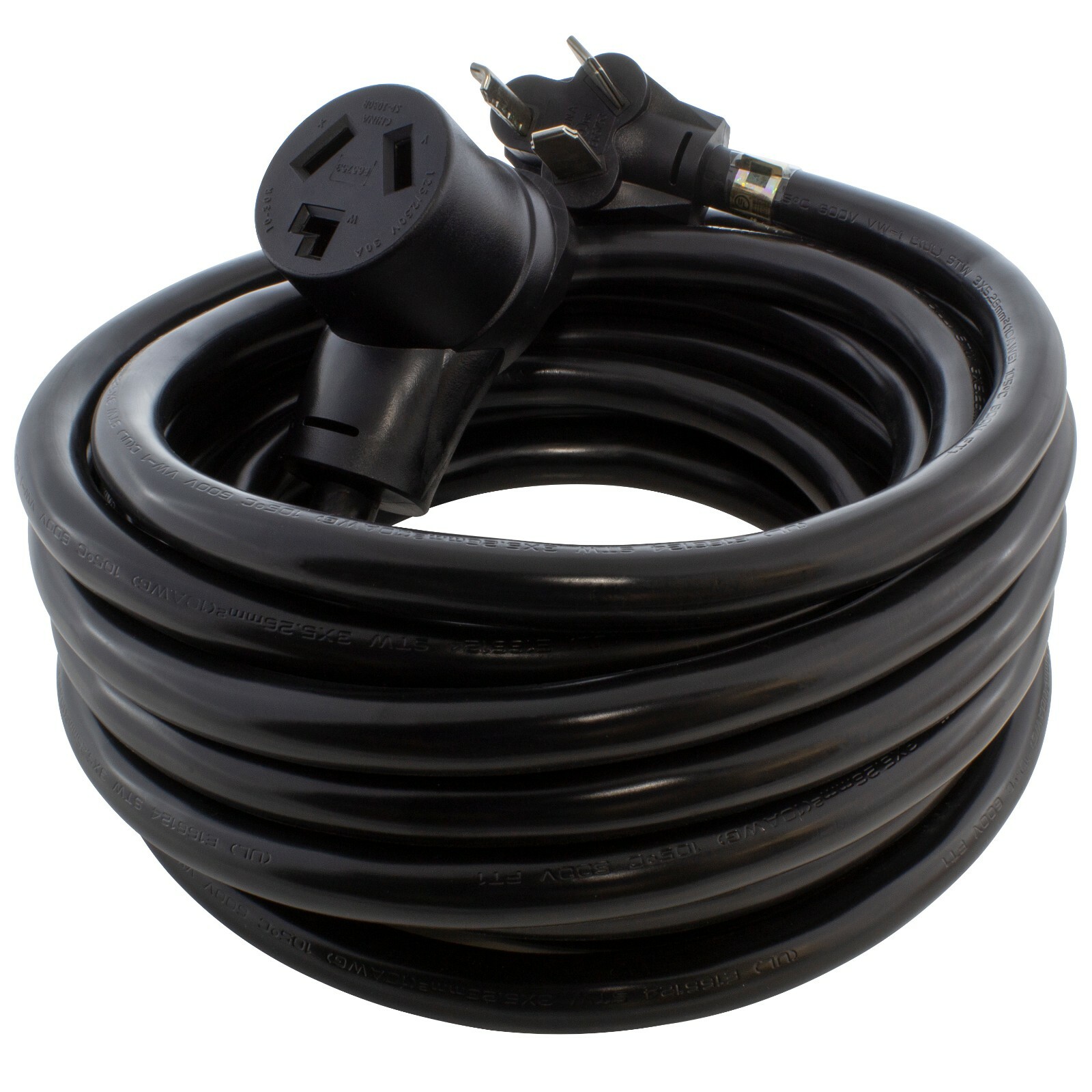 10ft STW 30A 250V NEMA 10-30 3-Prong Flexible Dryer Extension Cord by AC WORKS®