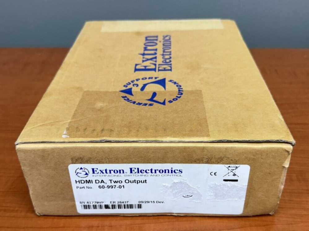 Extron HDMI DA, Two Outputs HDMI Distribution Amplifier 60-997-01