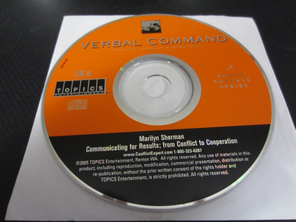 Verbal Command: Expand Your Vocabulary & Verbal Acuity (CD Replacement) - Disc 8